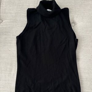 Sundays Black Turtleneck Tank Top